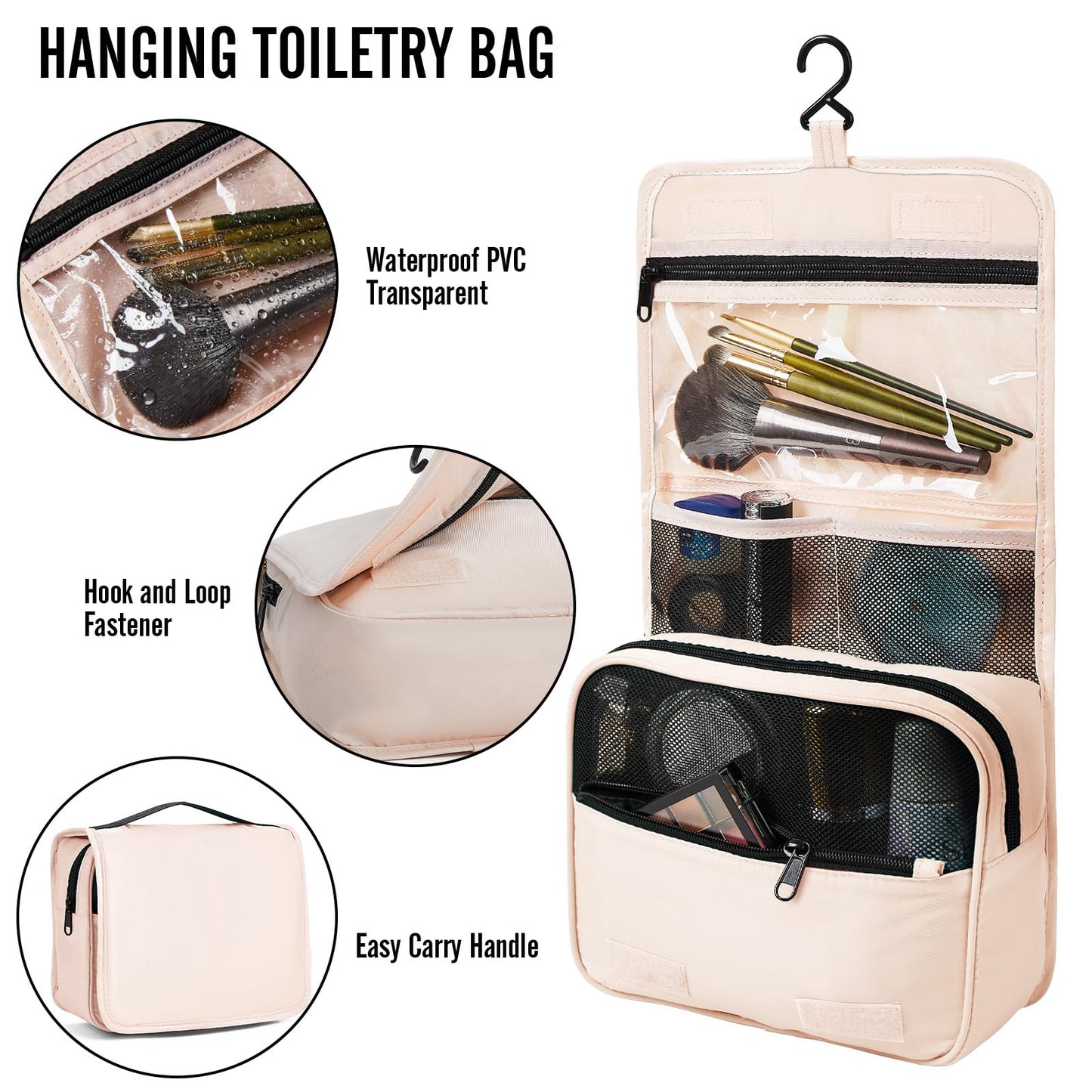 Veken Packing Cubes with Toiletry and Shoe Bag