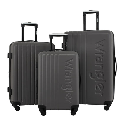 Wrangler Quest 3-Piece Luggage Set, Gray