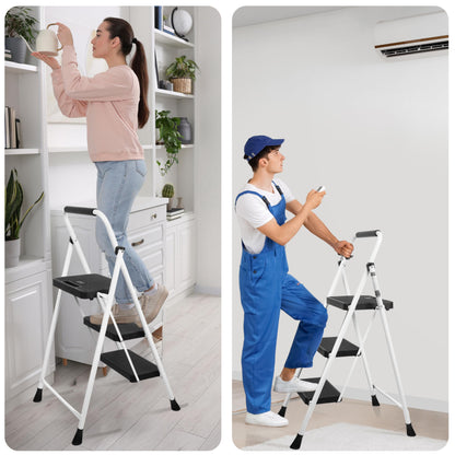 Portable Folding Step Ladder with Anti-Slip Pedal