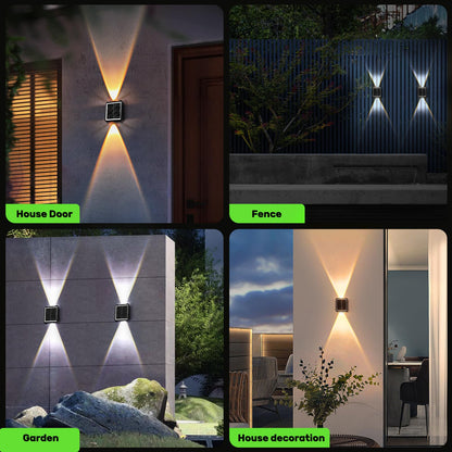 WONYO Solar Wall Lights 4 Pack Waterproof IP65