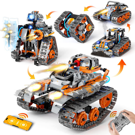552 Pcs 5-in-1 Remote Controlled STEM Building Toys Set