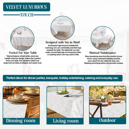 Rectangle Velvet Tablecloth by Majestic Giftware