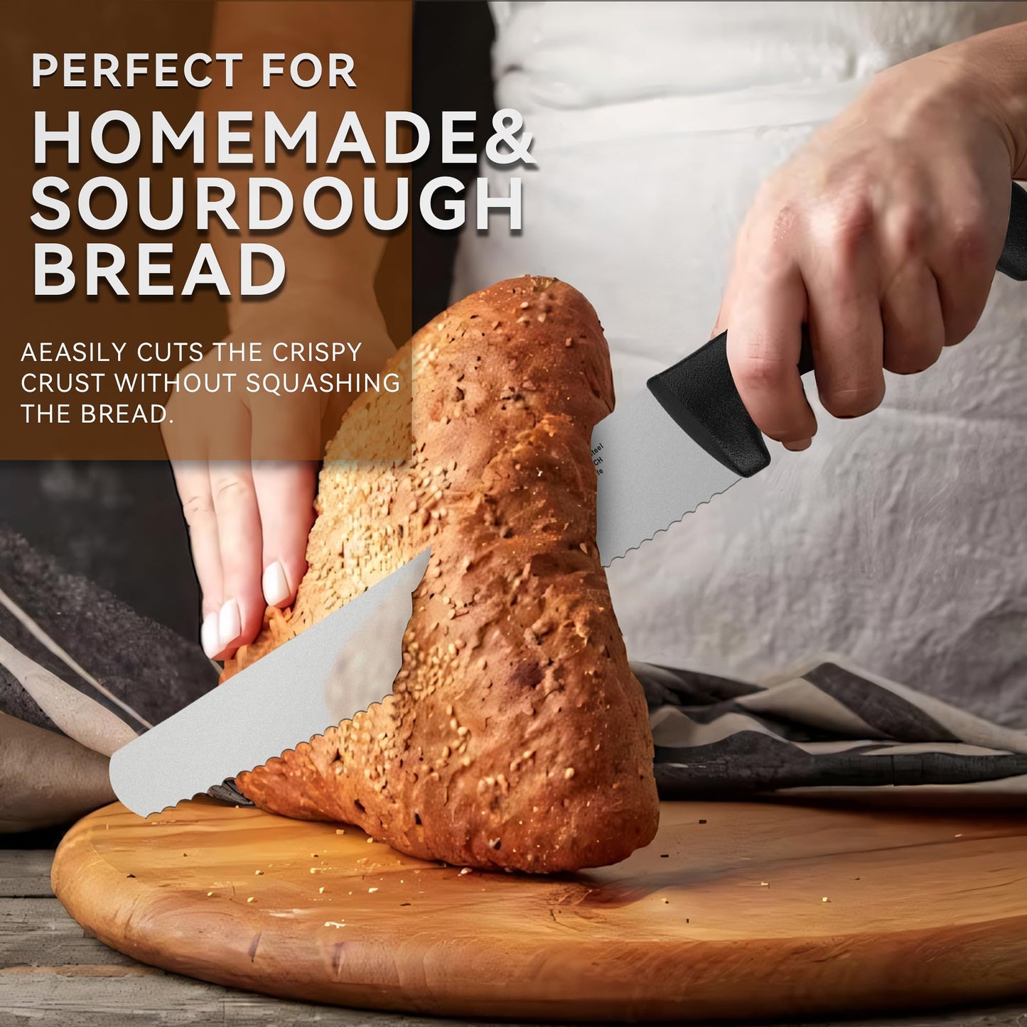 10-Inch HUNTER.DUAL Serrated Bread Knife