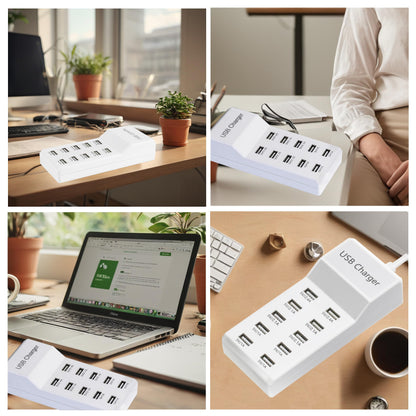 10-Port USB Charging Station by Haioulun