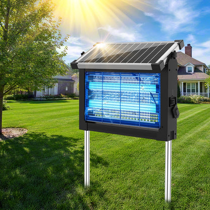Solar Electric Mosquito Zapper for Outdoor Use