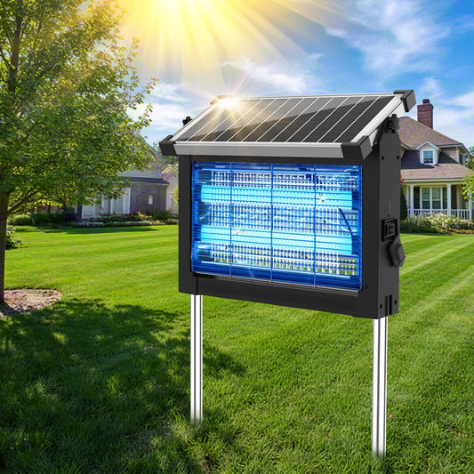Solar Electric Mosquito Zapper for Outdoor Use