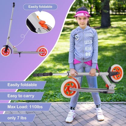 Kick Scooter for Ages 8-12, Foldable Lightweight