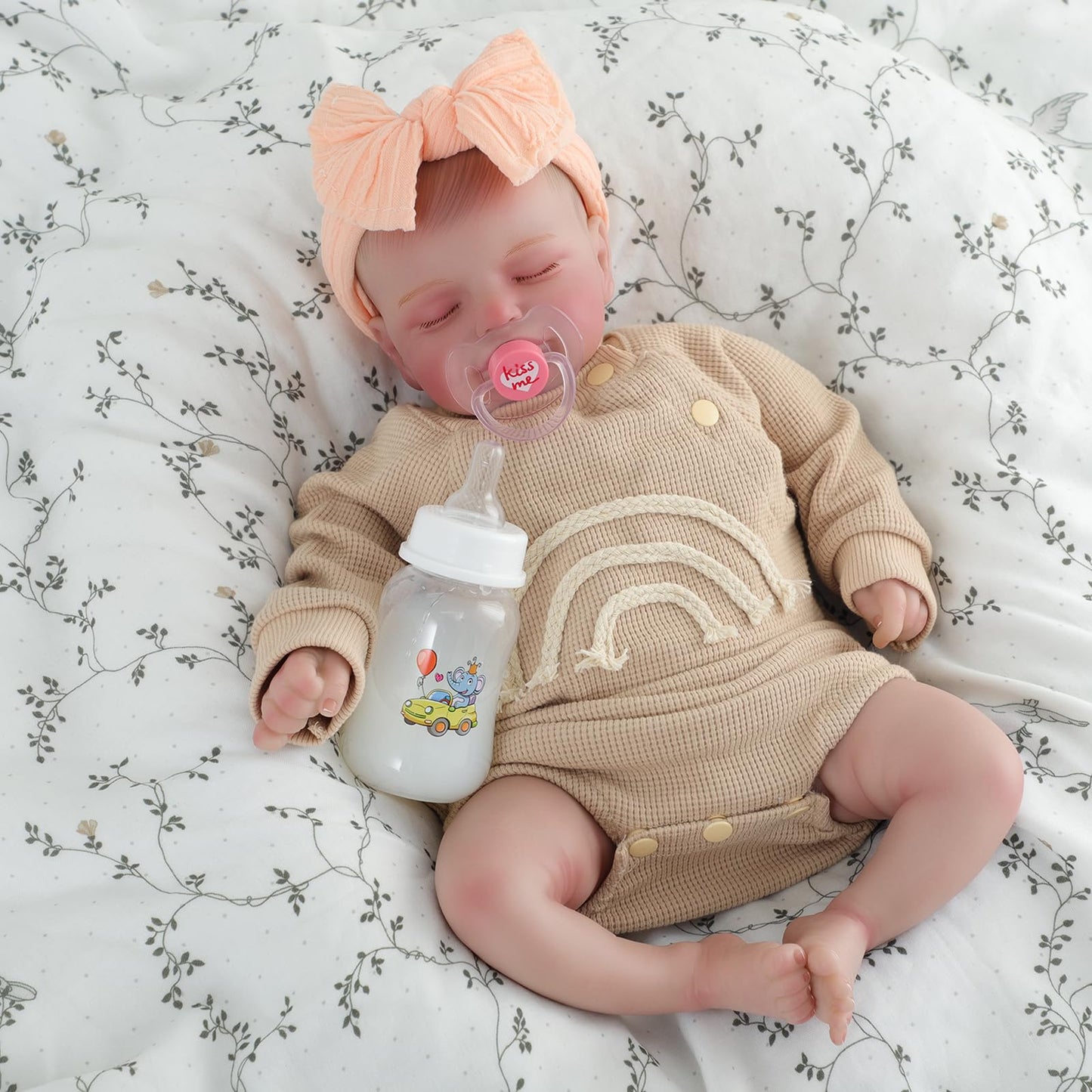Reborn Baby Doll with Feeding Toy Kit