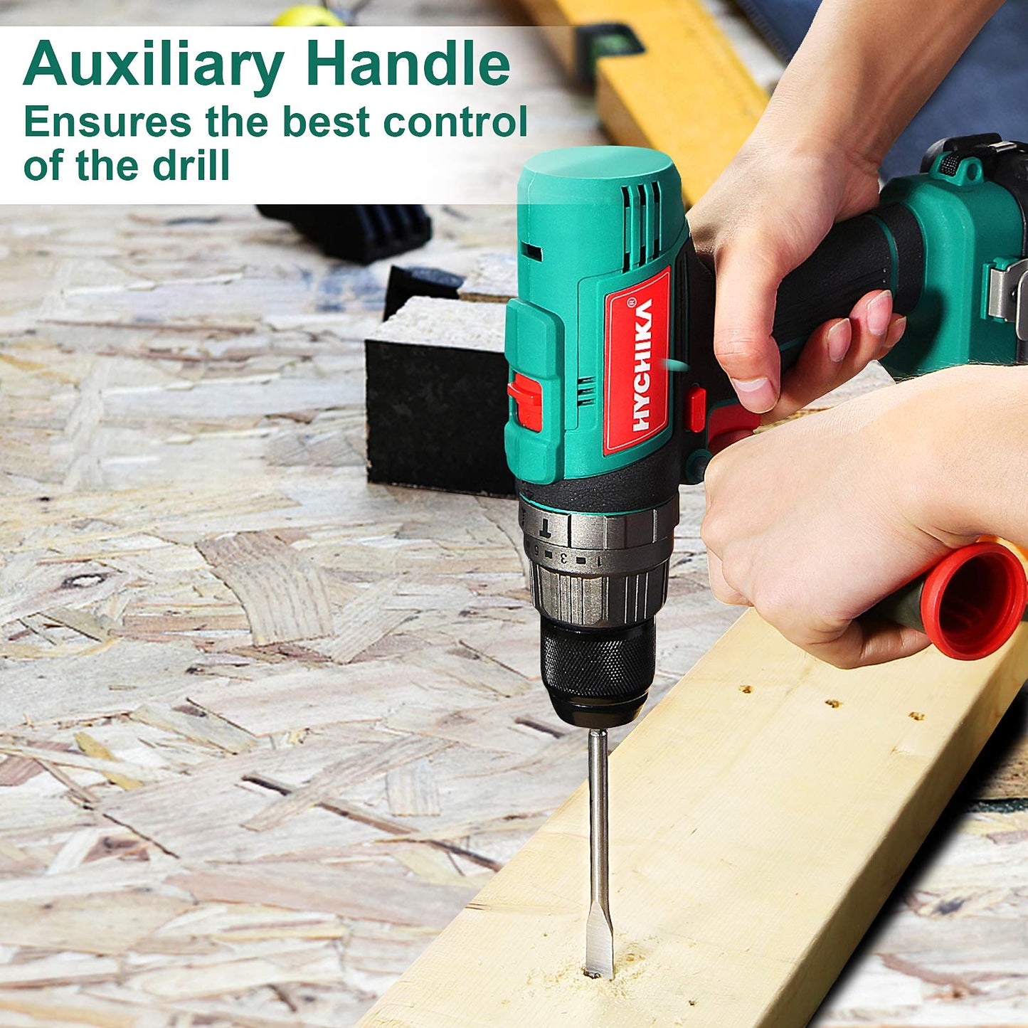 18V Cordless Hammer Drill With Bit Set