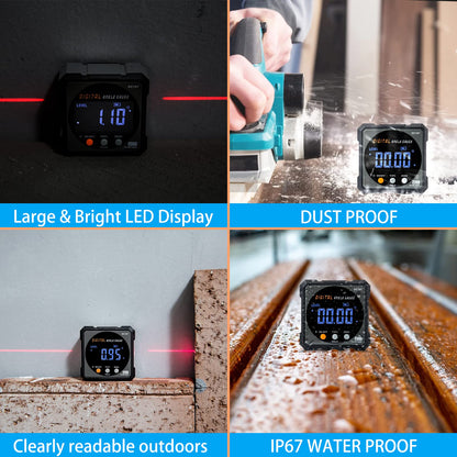 Digital Angle Finder with Laser and Magnet