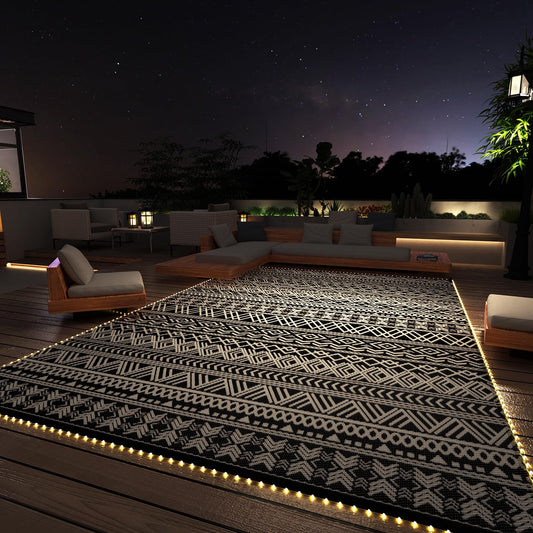 Outdoor Rug 6x9 ft Waterproof Portable Mat