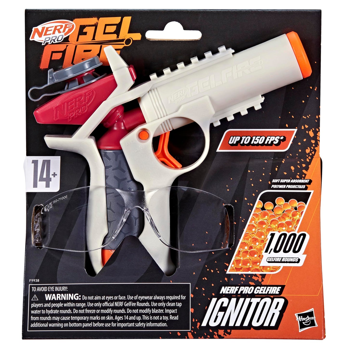 Nerf Gelfire Ignitor Blaster with 1000 Rounds