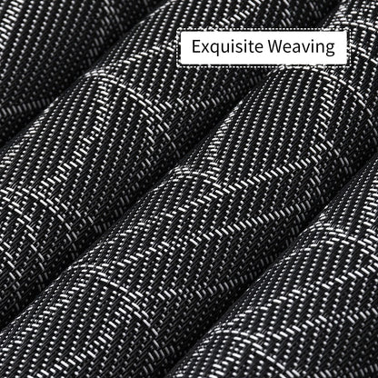 AHHFSMEI Placemats Set of 6 for Dining Table Washable Woven Vinyl Non-Slip Placemat Heat-Resistant Durable Table Mats for Dining Table Easy to Clean (Grey Cobweb)
