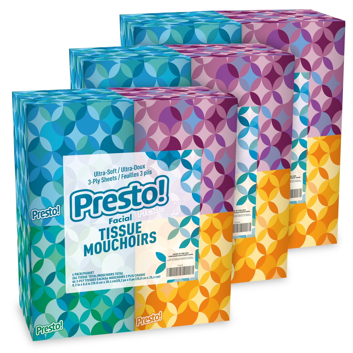 264-Count Presto! Ultra-Soft Facial Tissues