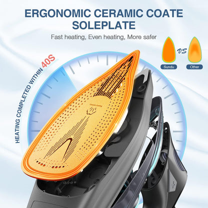 1700W Steam Iron with Non-Stick Soleplate