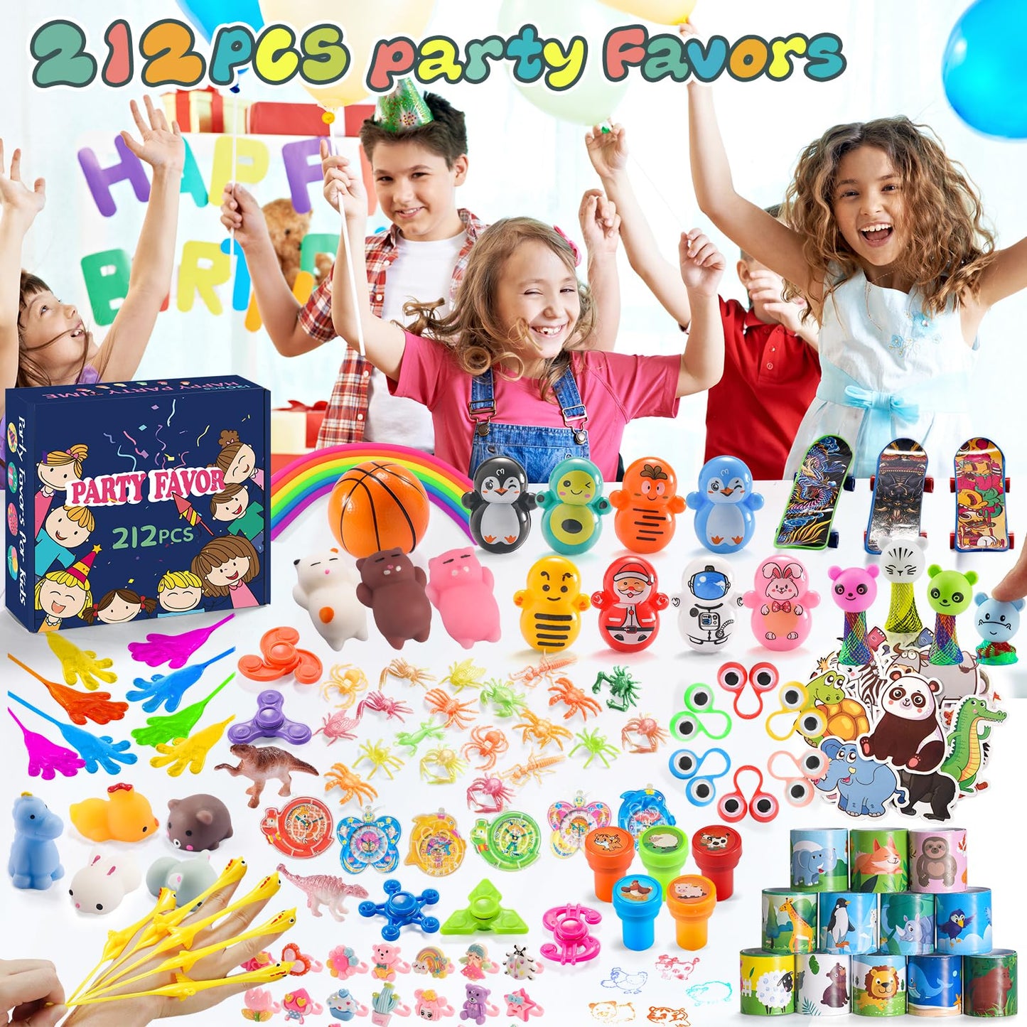 Party Favor Goodie Bags for Kids - Bulk Set