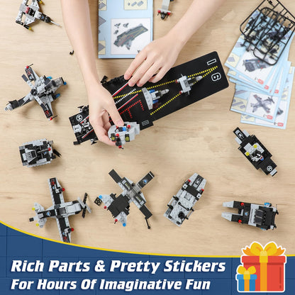 Aircraft Carrier Building Blocks Set for Kids