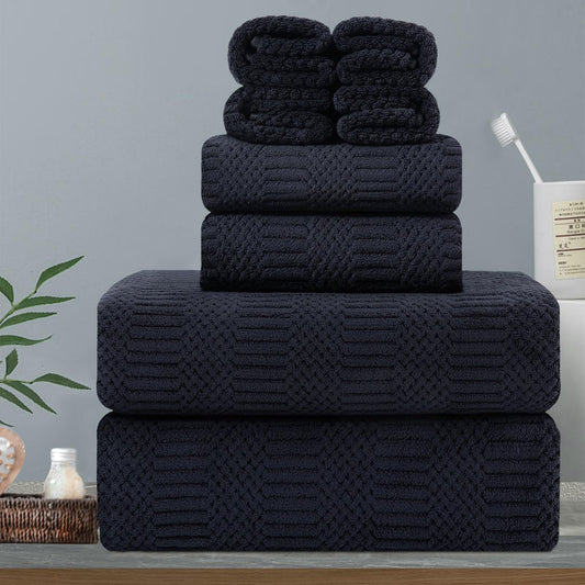 8-Piece Bath Towels Set by Hailea