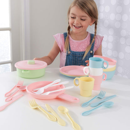 KidKraft 27-Piece Pastel Cookware Play Set