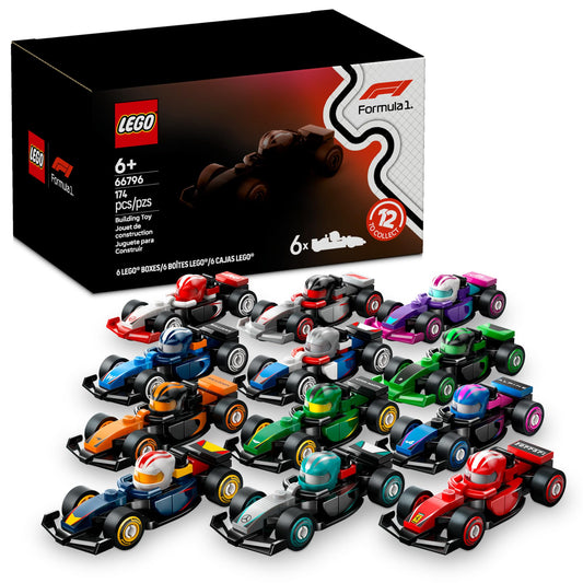 LEGO 6 Pack F1 Race Cars Building Set