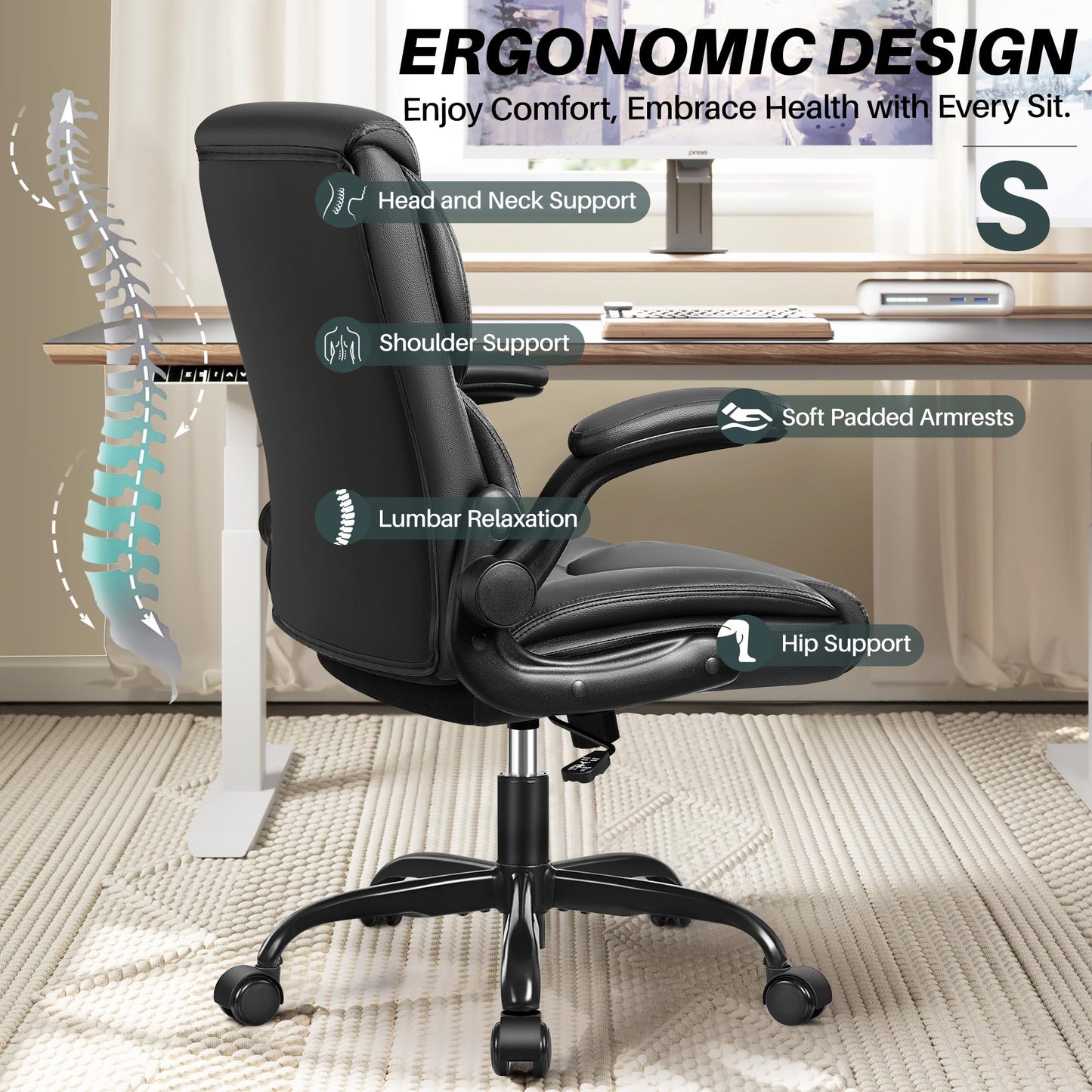 FelixKing Ergonomic Desk Chair for Short People