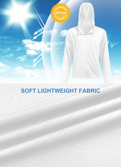 UPF 50+ Men's Full Zip Hoodie for Outdoors