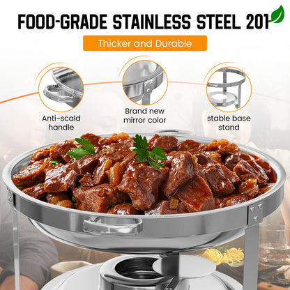 Aplancee 5QT Stainless Steel Chafing Dish Set