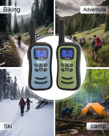 Qniglo Rechargeable Walkie Talkies for Outdoor Use