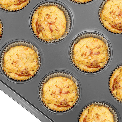 Wokic Nonstick 12-Cup Muffin Pan for Baking