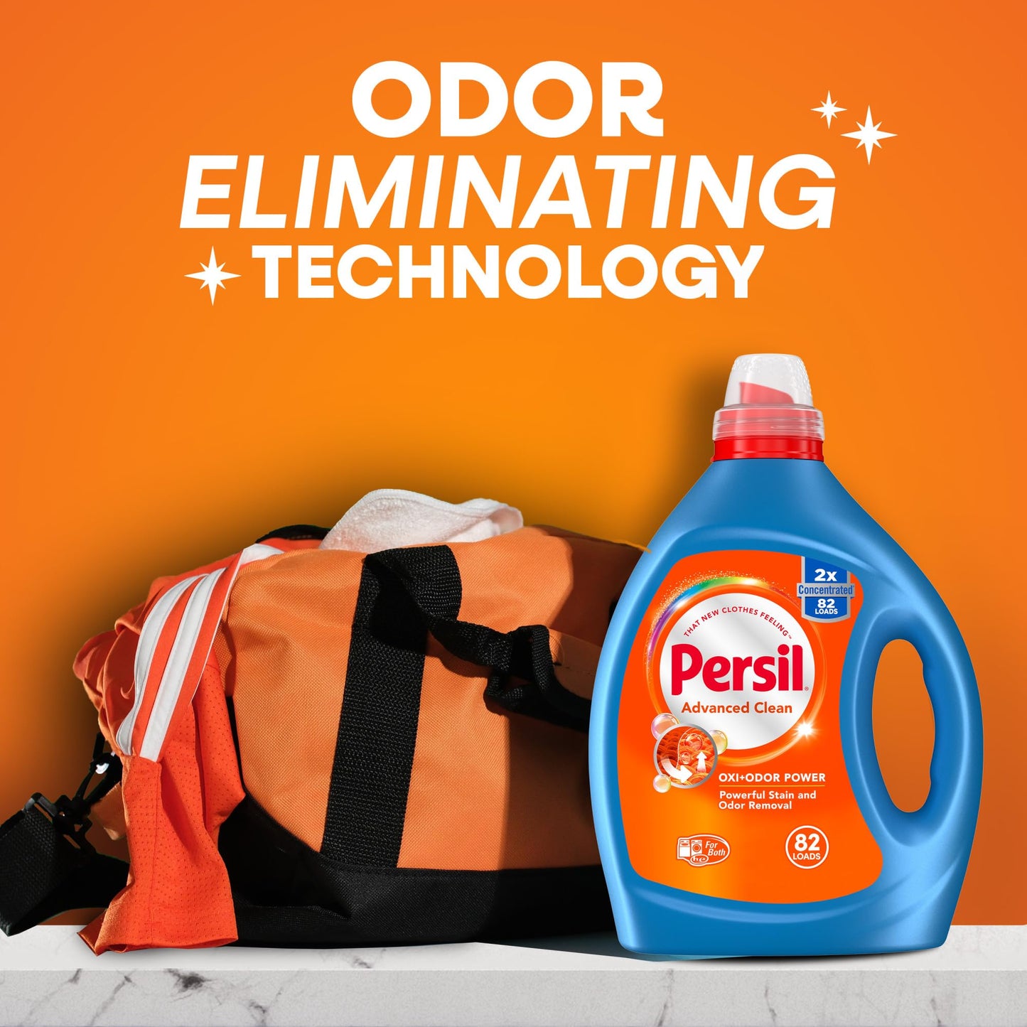 Persil Oxi+Odor Liquid Laundry Detergent, 82 Loads