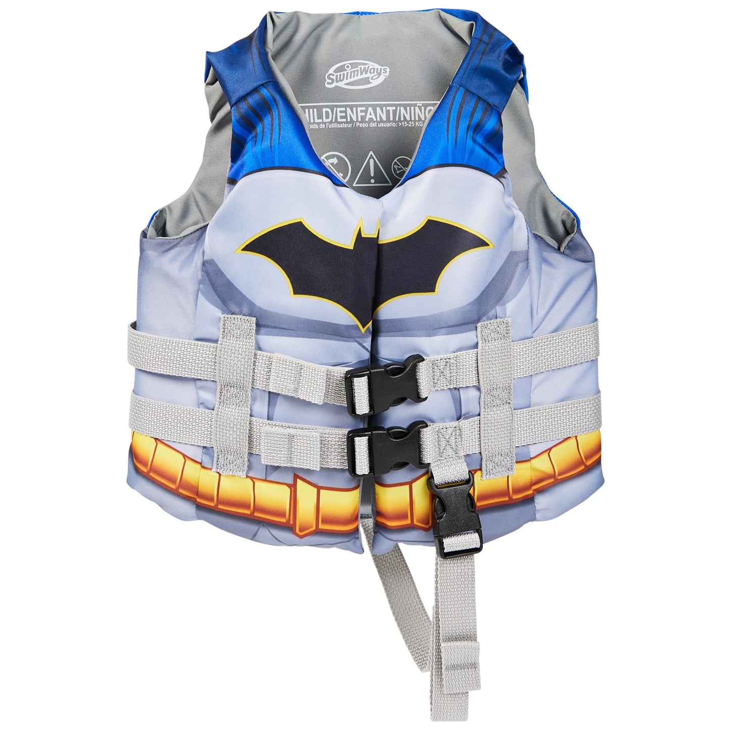 SwimWays Batman Kids Life Jacket 33-55 lbs