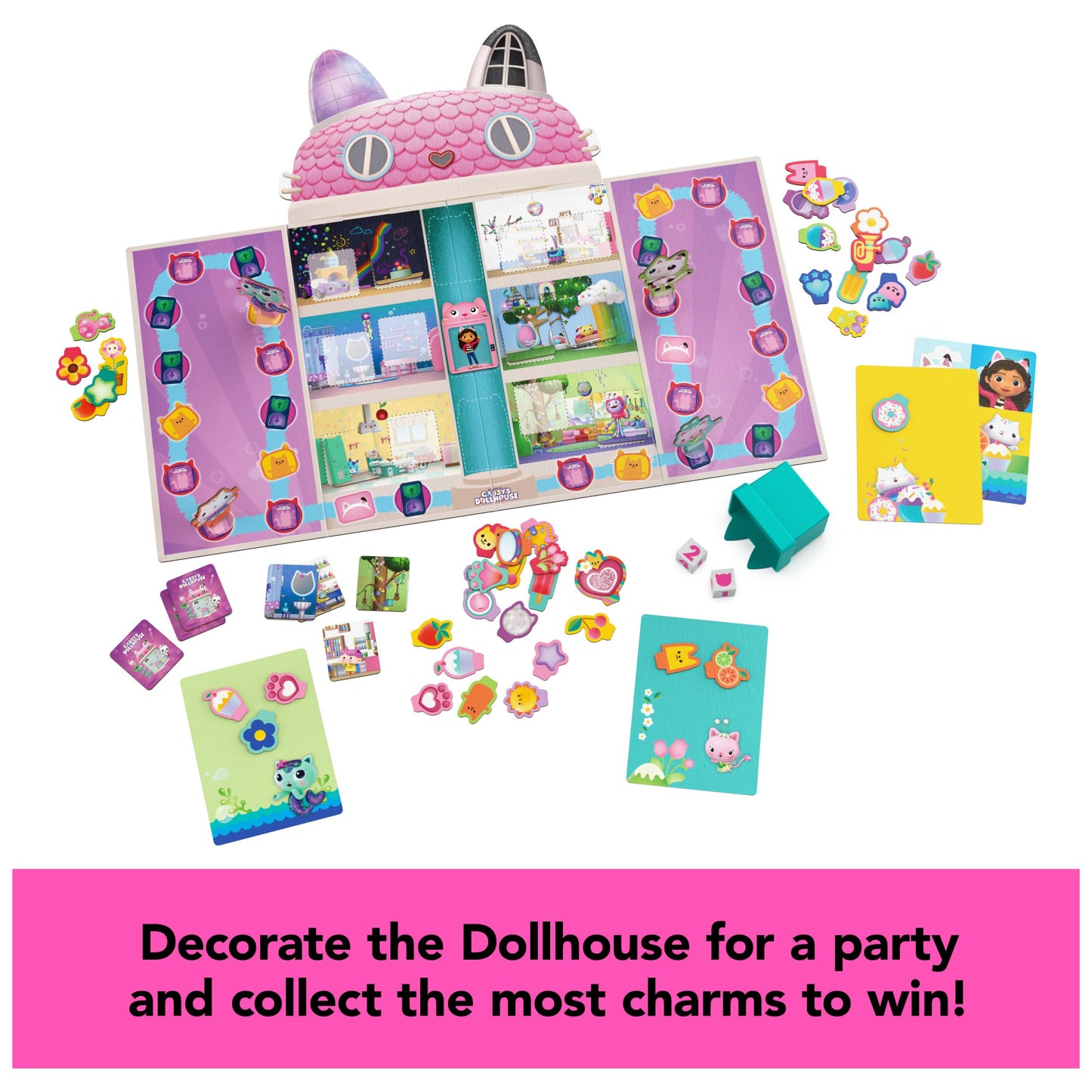 Gabby’s Dollhouse Charming Board Game for Kids