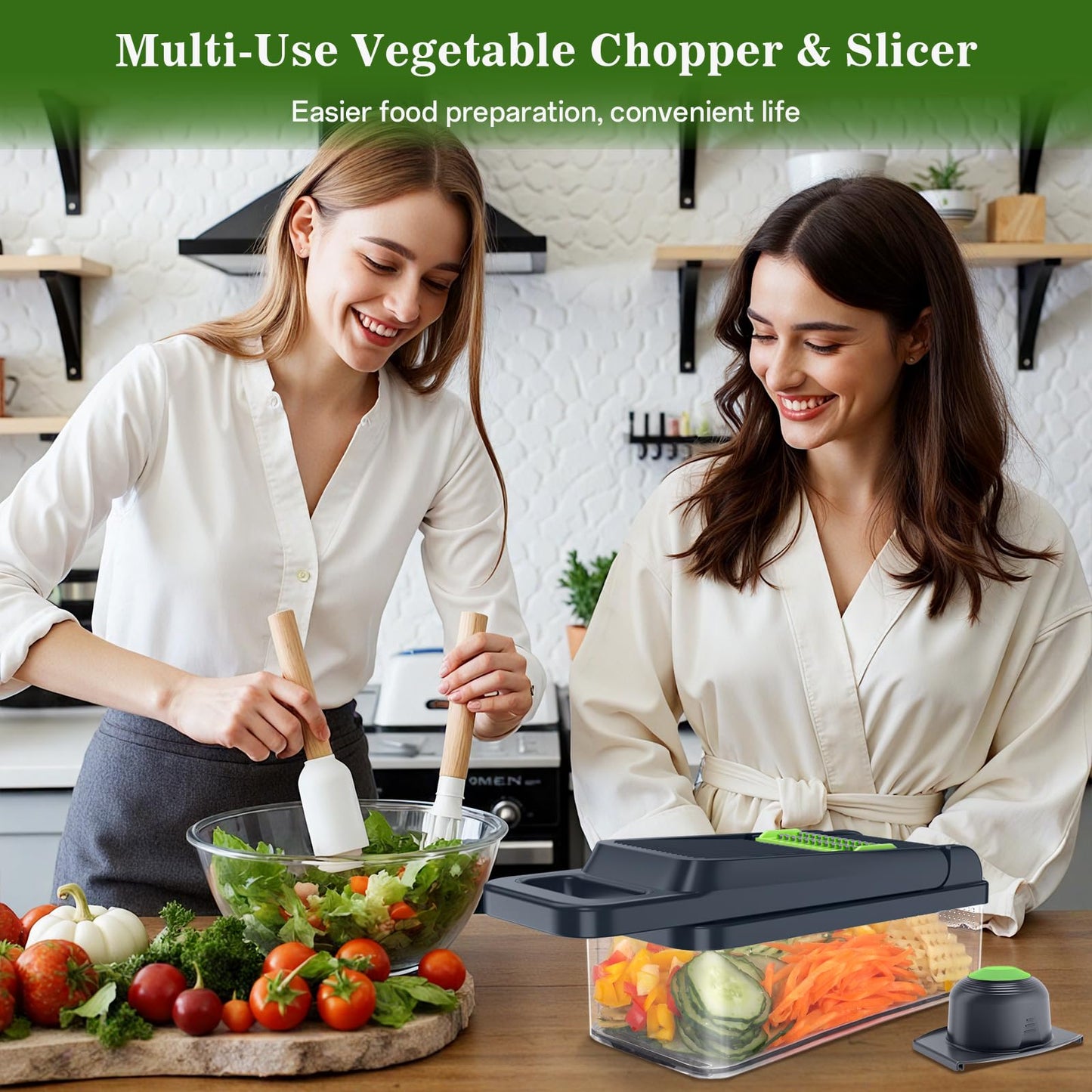 12-in-1 Vegetable Chopper and Slicer Gadget