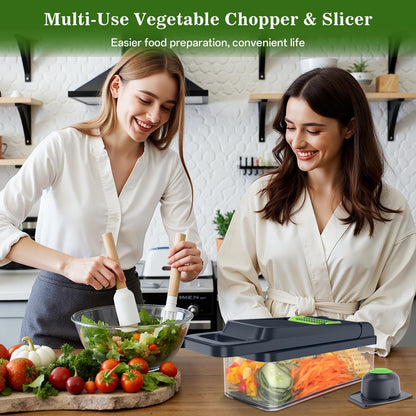 12-in-1 Vegetable Chopper and Slicer Gadget