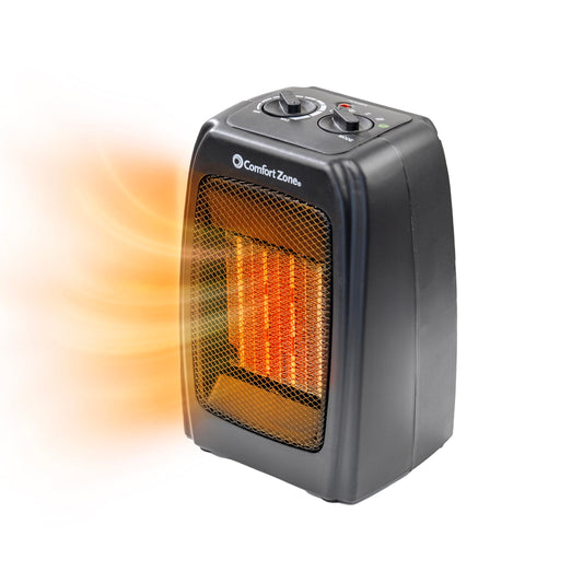 1500W Comfort Zone Ceramic Heater with Thermostat