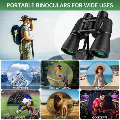High Powered Waterproof Binoculars for Adults