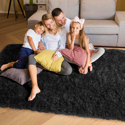 Machine Washable Shag Area Rug 4x6