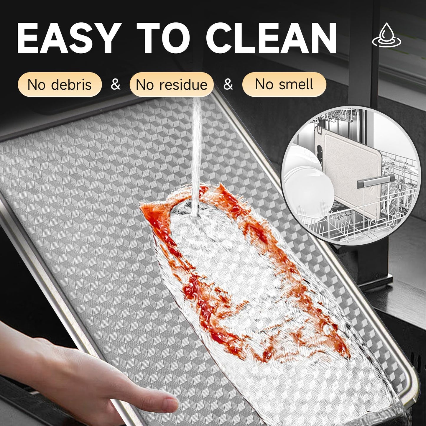 Stainless Steel Non-Slip Cutting Board 15"x10"
