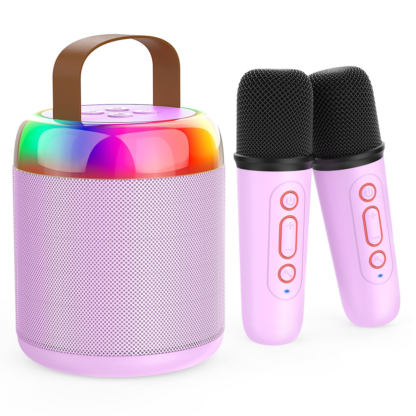 Portable Karaoke Machine with Bluetooth & Microphones