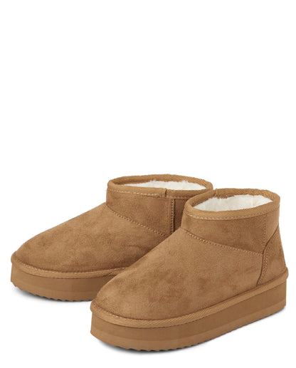 The Children's Place Girls Faux-Fur Ankle Boots