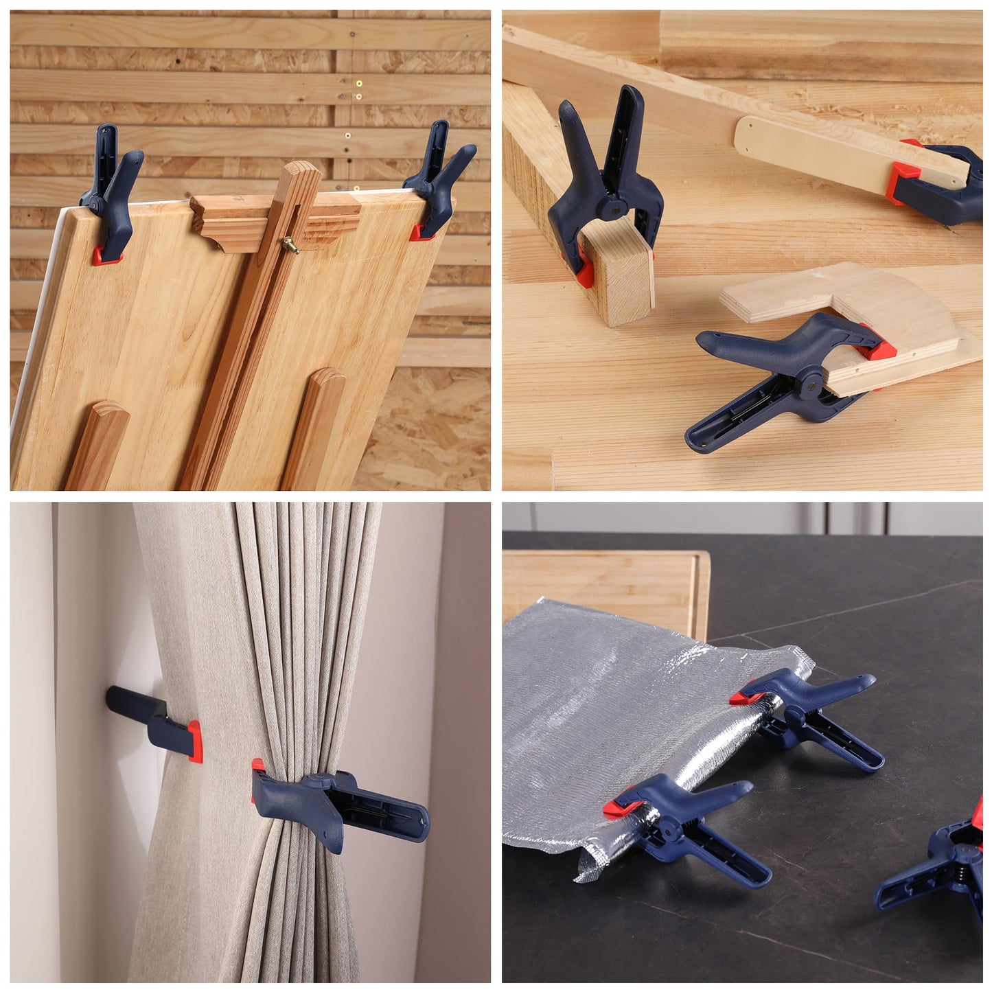 10-Pack WORKPRO Wood Clamps Set for Woodworking