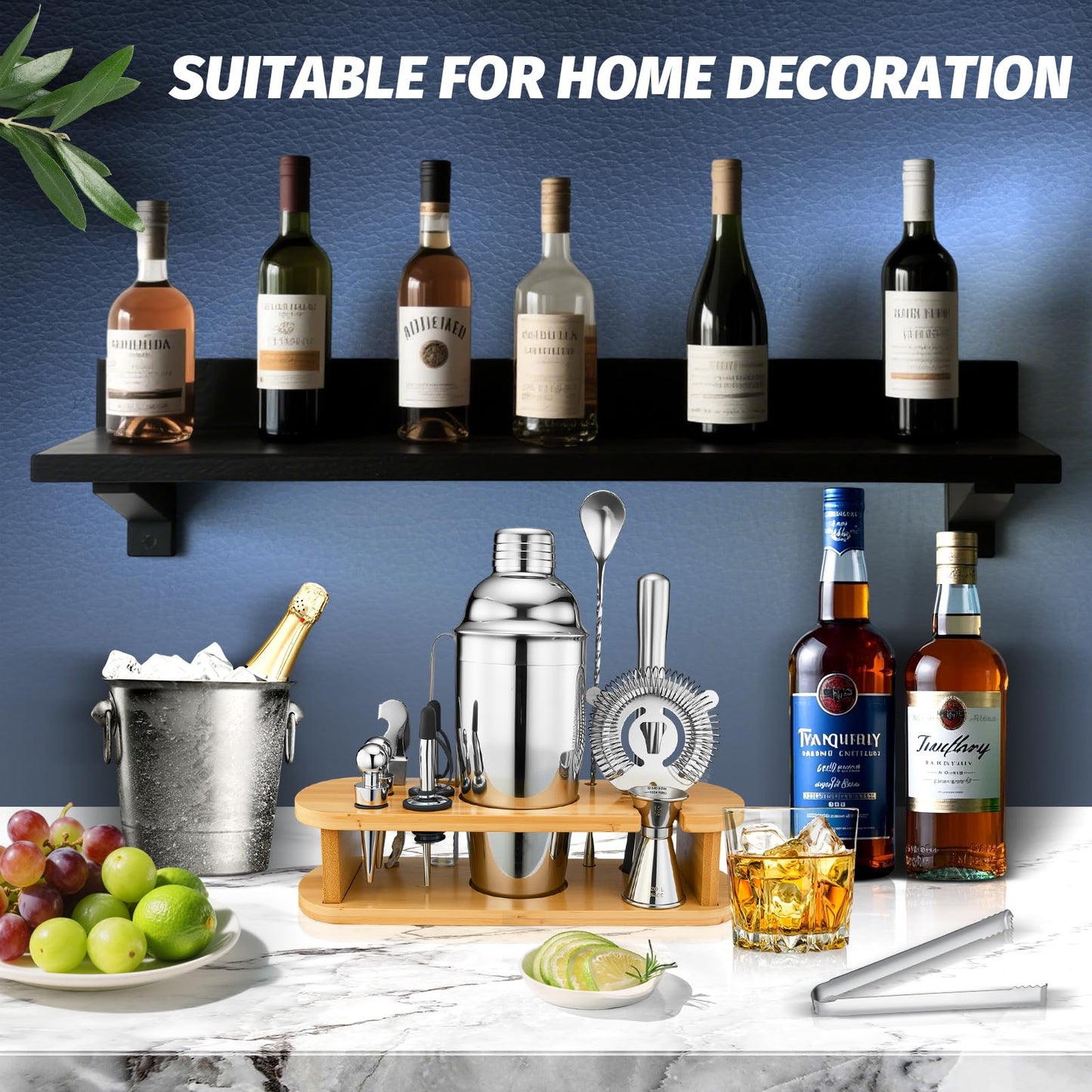 13-Piece Cocktail Shaker Set with Tools