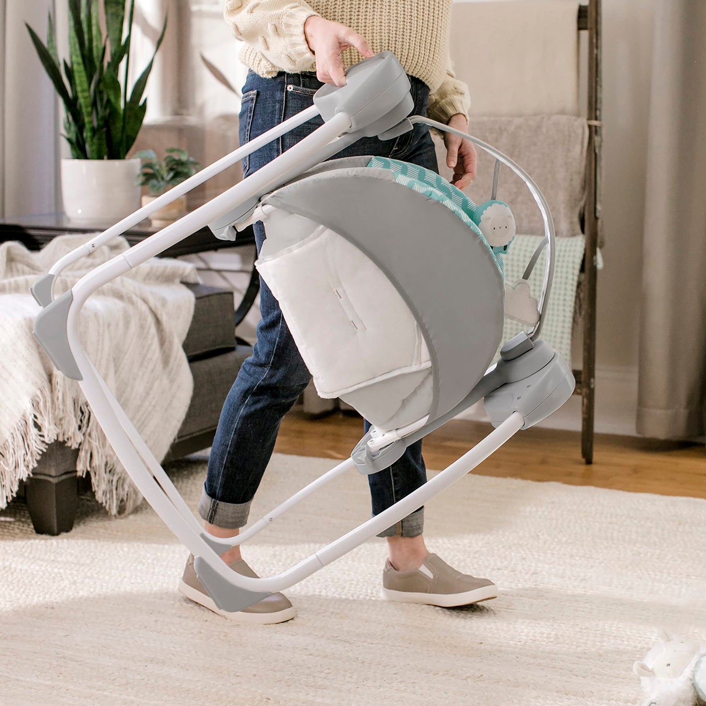 Ingenuity Portable Baby Swing for 0-9 Months