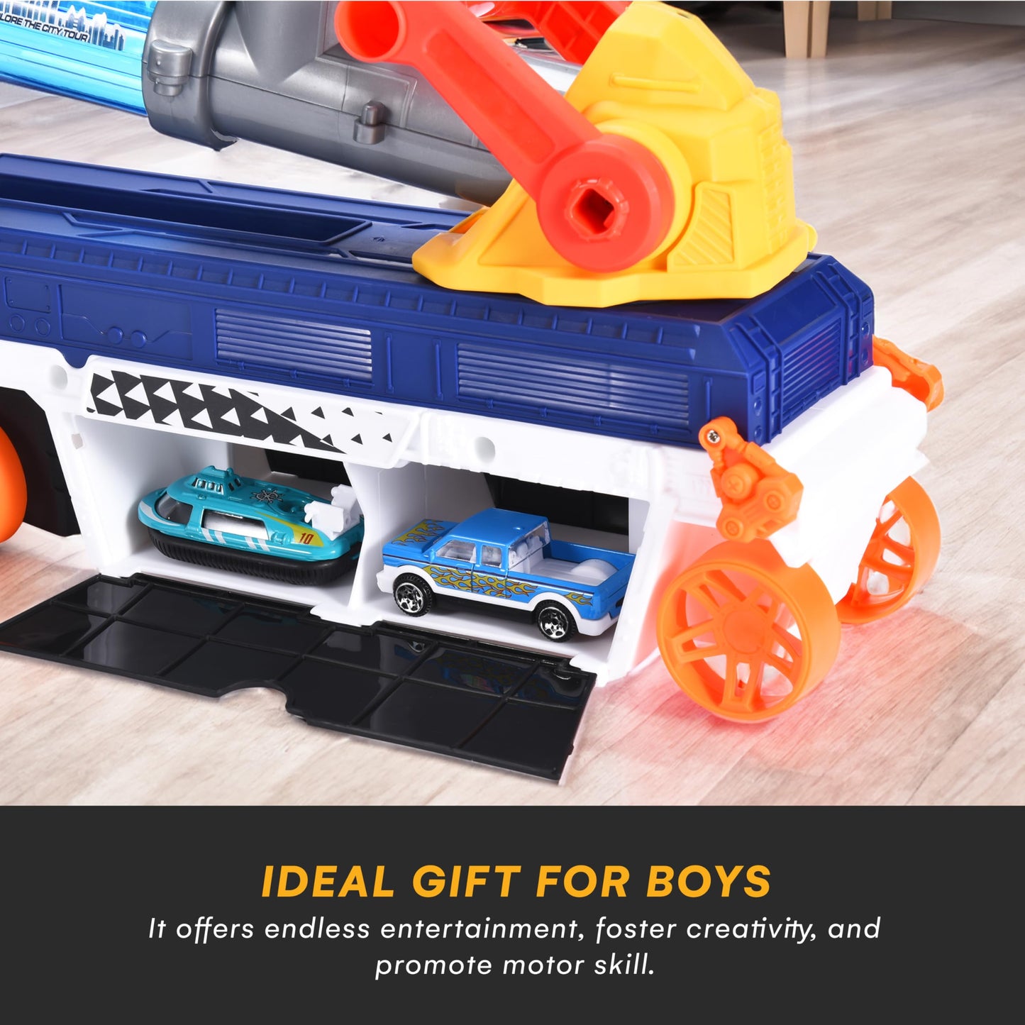 Cannonball Truck with Adjustable Barrel for Toddlers