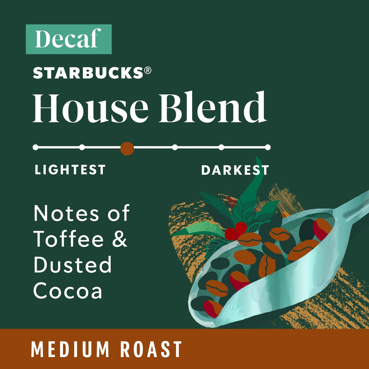 Starbucks Decaf K-Cup Coffee Pods, House Blend for Keurig Brewers, 1 box (40 pods)