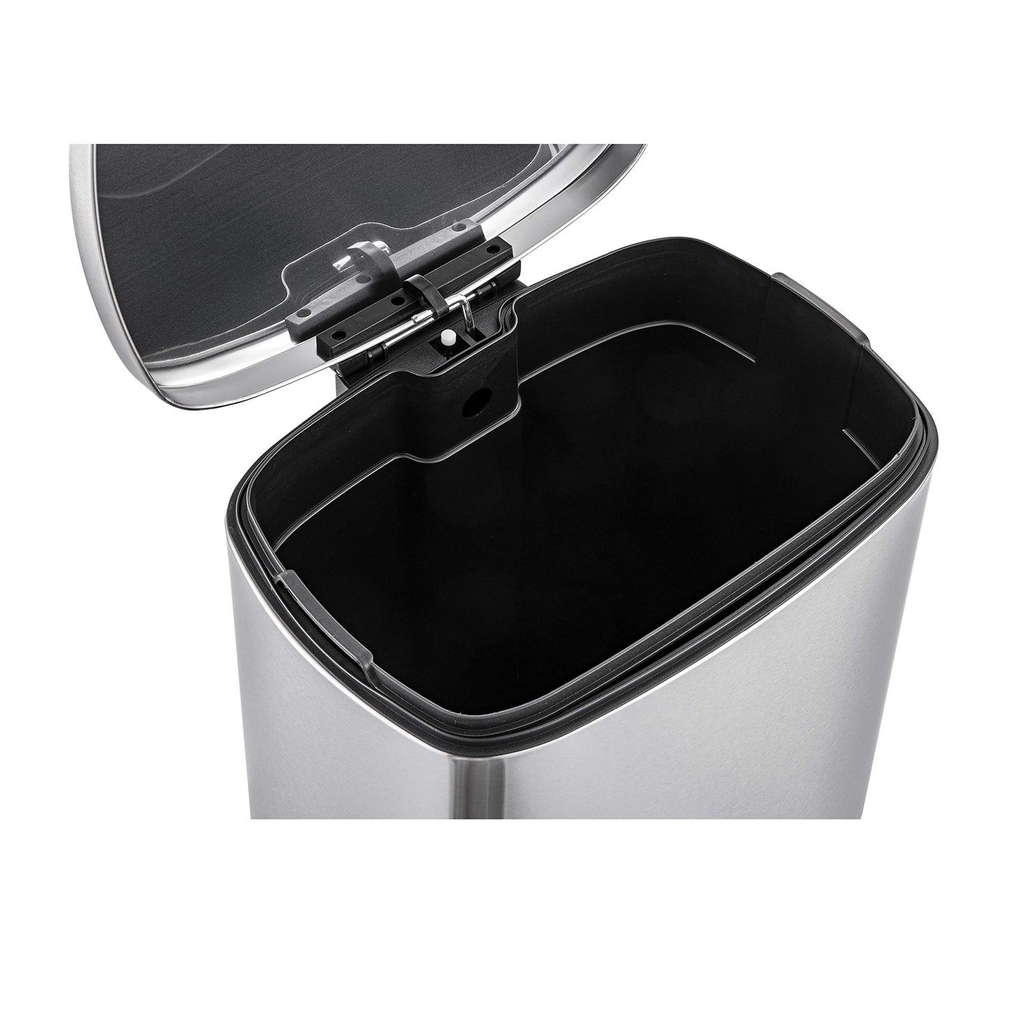 QUALIAZERO 50L Stainless Steel Step Trash Can