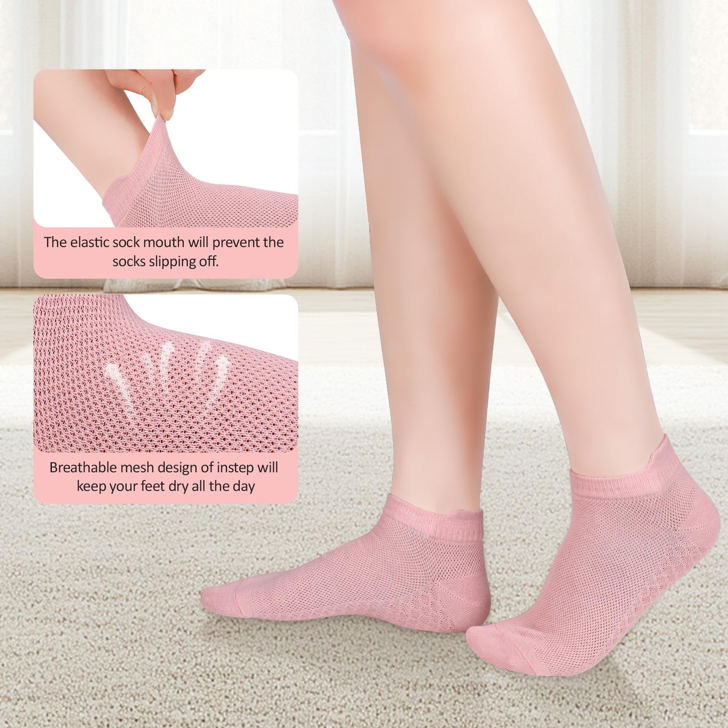8 Pairs Women Ankle Socks - Regular Fit