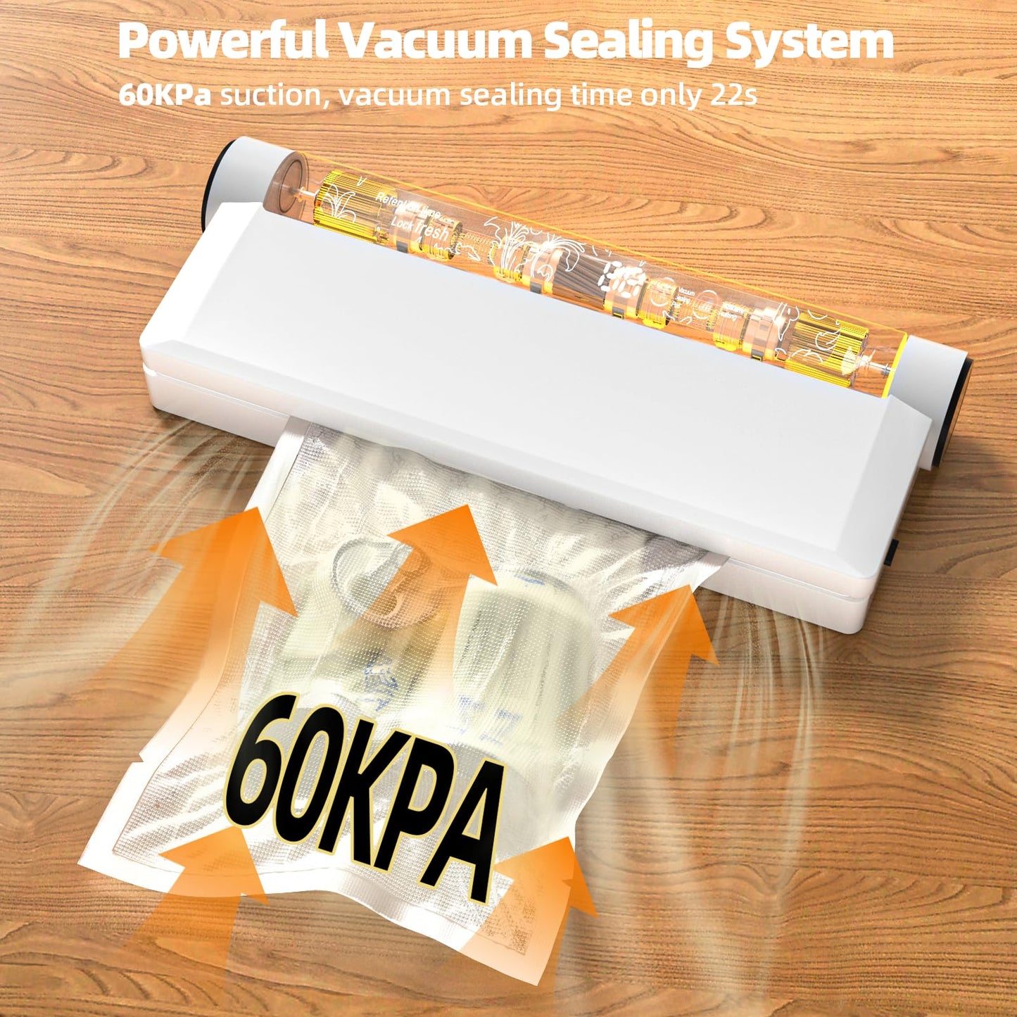 Vacuum Sealer with 20 Bags, Dual Use