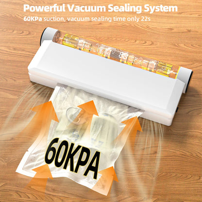 Vacuum Sealer with 20 Bags, Dual Use