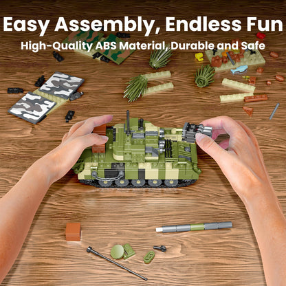 Mould King Military Tank Building Set with Accessories